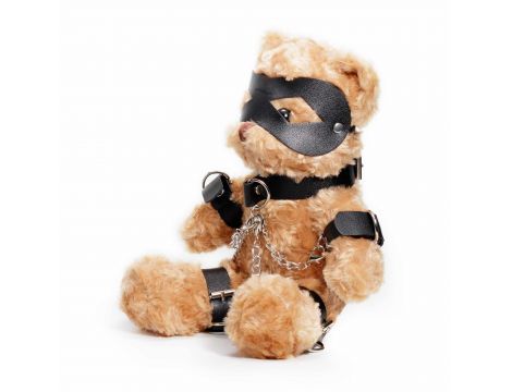 Miś bondage Crushito Crushious czarny 31 cm - 2