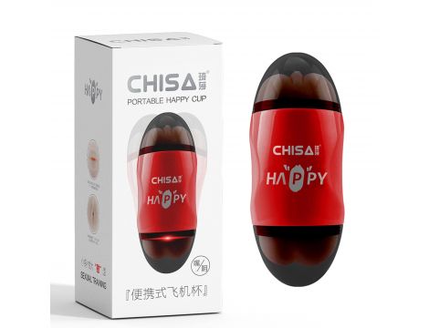 Masturbator Happy Cup usta i pochwa z wibracją MX - 5