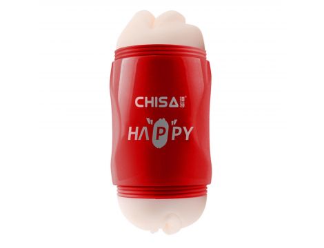 Masturbator Happy Cup usta i pochwa z wibracją MX - 4