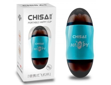 Realistyczny masturbator usta pośladki z wibracją Happy Cup MX