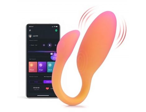 Wibrator Magic Motion Flamingo Max pomarańczowy z aplikacją - 3