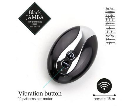 FeelzToys - Black Jamba Anal Vibrator - 6