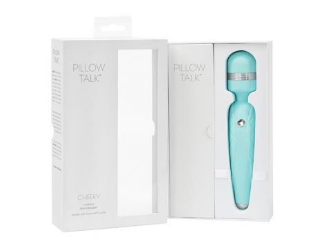 Pillow Talk - Cheeky Wand Massager Teal - 6