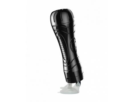 Quickies black wallmounted vibrating masturbator - 3