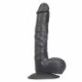 Rocket john 9,1 inch black  realistic  dildo  9,1  inch /  23 cm - 2