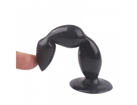 Rocket drill 5,2 inch black big anal plug 5,2 inch / 13 cm - 2