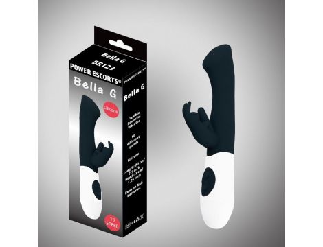 Wibrator punktu G Bella G Power Escorts czarny 20 cm - 2