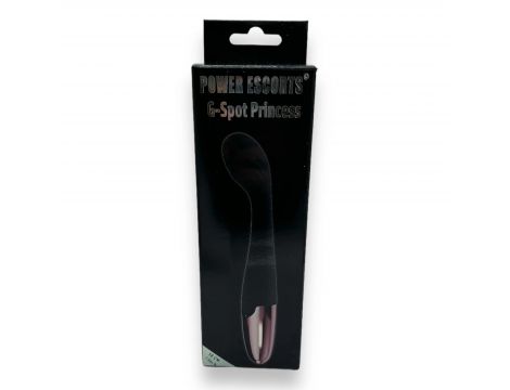 Wibrator punktu G Power Escorts silikonowy czarny USB 18 cm