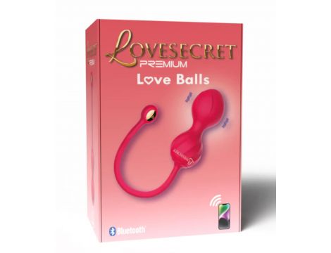 Kulki Kegla Lovesecret Premium z aplikacją różowe silikonowe USB 22 cm - 4