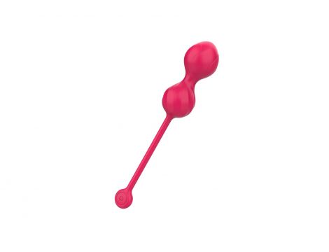 Kulki Kegla Lovesecret Premium z aplikacją różowe silikonowe USB 22 cm - 8