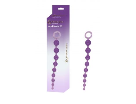 Koraliki analne silikonowe Lovesecret fioletowe 30 cm - 2