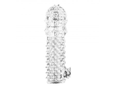 Rękaw na penisa przezroczysty z wypustkami Lovesecret LS37 12,5 cm - 3