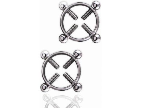 Klipsy na sutki Kinky Pleasure Double Trouble regulowane stal nierdzewna