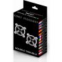 Klipsy na sutki Kinky Pleasure Double Trouble regulowane stal nierdzewna - 3