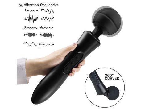 Stymulator-Massager Ultra Powerful -Big USB White 20 Function - 5