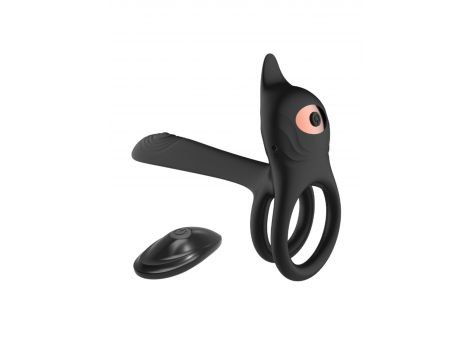 Stymulator - Double vibrating ring - USB 10 Functions / Remote Control - 10