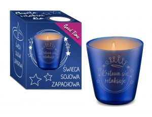 Świeca sojowa zielonej herbaty Królowa się relaksuje 120ml