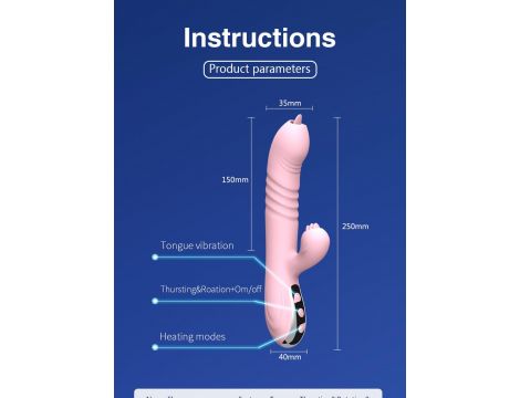 Wibrator-Fairy USB 3 functions of thrusting / 20 vibrations - 8