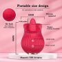 Stymulator łechtaczki z lizaniem Petal Bliss silikonowy USB 9cm - 5