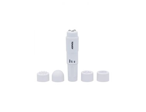 Mini wibrator ToyJoy Pocket Rocket biały 10,5 cm - 2