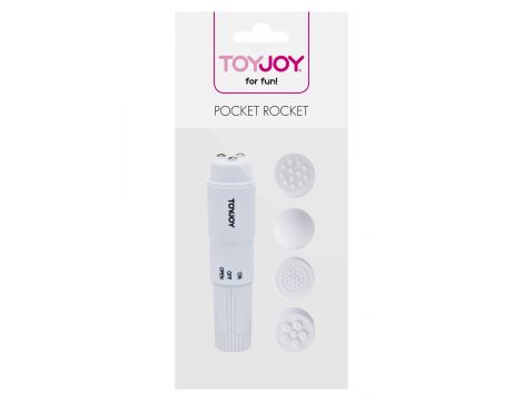 Mini wibrator ToyJoy Pocket Rocket biały 10,5 cm