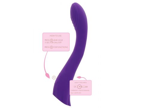 Dahlia G-Spot Vibrator Purple - 6
