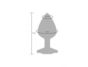 Korek analny z kryształkiem Diamond Booty Jewel różowy 9 cm