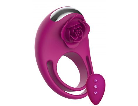 Pierścień wibrujący Put A Ring On It ToyJoy fuksja pilot USB - 2