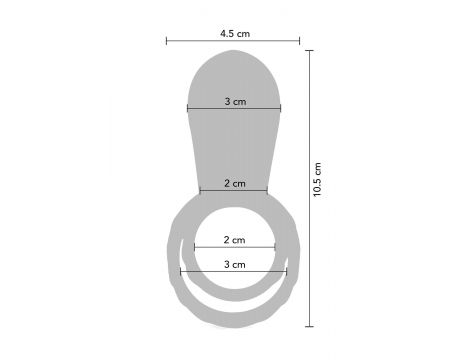 Couples Stimulator Ring Fuchsia - 6