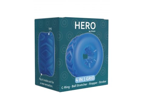 Pierścień ToyJoy Hero 4 w 1 na penisa i jądra - 3