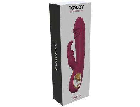 Wibrator króliczek Taygeta silikonowy fuksja USB 21 cm - 3