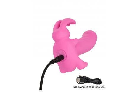 Wibrator króliczek Calexotics Bunny Dreams różowy USB 11,5 cm - 3