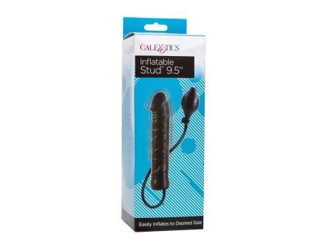 Plug analny pompowany lateksowy Calexotics czarny 24 cm - 2