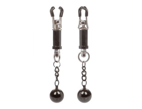 Weighted Twist Nipple Clamps Silver - 4