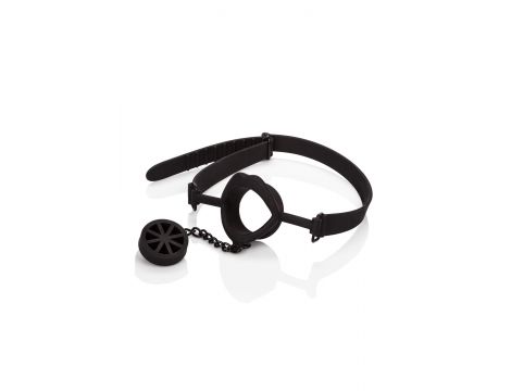 Knebel silikonowy Scandal z zatyczką Calexotics czarny 61 cm - 2