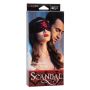 Maska na oczy Scandal Blackout Calexotics bordowa - 2