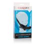 Knebel z lateksowym dildem The Accommodator czarny 14 cm z wibracją - 3