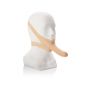 Knebel z wibrującym dildem latexowym Accommodator jasny 14 cm - 2