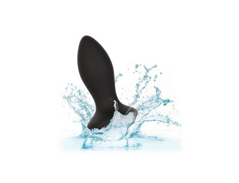 Wibrujący plug analny Calexotics Petite Crystal Probe czarny 9.5 cm - 9