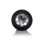 Wibrujący plug analny Calexotics Petite Crystal Probe czarny 9.5 cm - 9