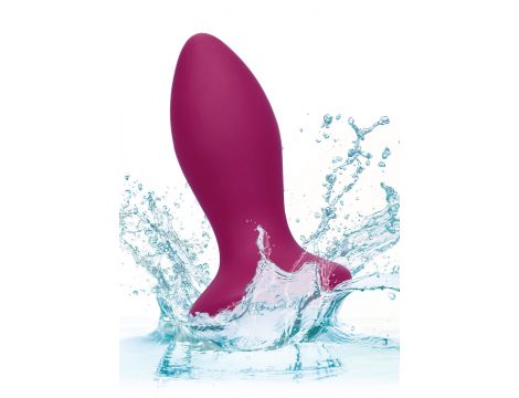 Silikonowy plug wibrujący Power Gem fioletowy 95 cm - 3