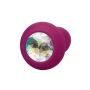 Silikonowy plug wibrujący Power Gem fioletowy 95 cm - 3