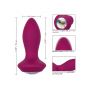 Silikonowy plug wibrujący Power Gem fioletowy 95 cm - 9