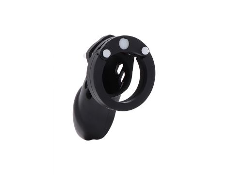 Pas cnoty silikonowy Hidden Desire Large czarny 9 cm - 4