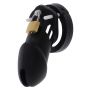 Pas cnoty silikonowy Hidden Desire Large czarny 9 cm - 2