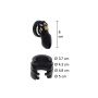 Pas cnoty silikonowy Hidden Desire Large czarny 9 cm - 4
