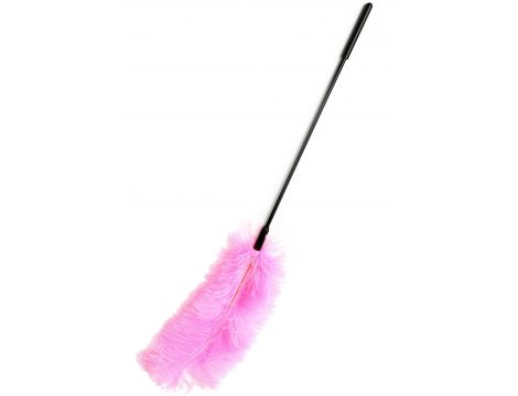 Piórko łaskoczące Double Feather Tickler różowe 68 cm