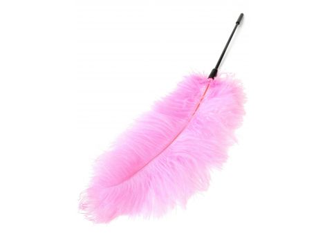Piórko łaskoczące Double Feather Tickler różowe 68 cm - 3