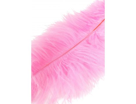 Piórko łaskoczące Double Feather Tickler różowe 68 cm - 6