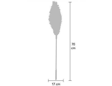 Piórko łaskoczące Double Feather Tickler różowe 68 cm - 5